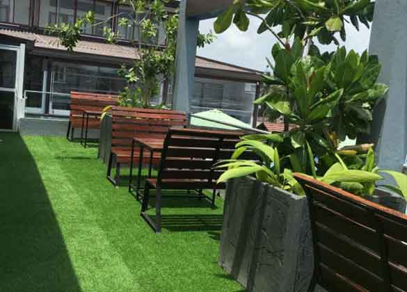 hotel beach corridor garden